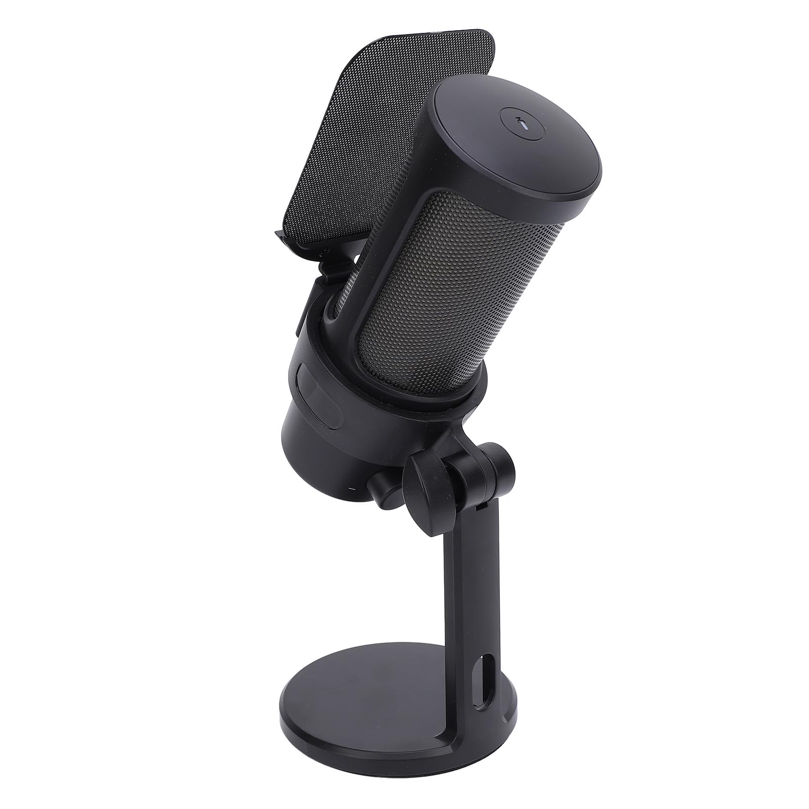 Microfono USB da Gioco Microfono per PC con Regolazione del Guadagno del Volume per Podcast Video Streaming per PC, Registrazione Elettronica in Metallo da Gioco Dal (Nera)