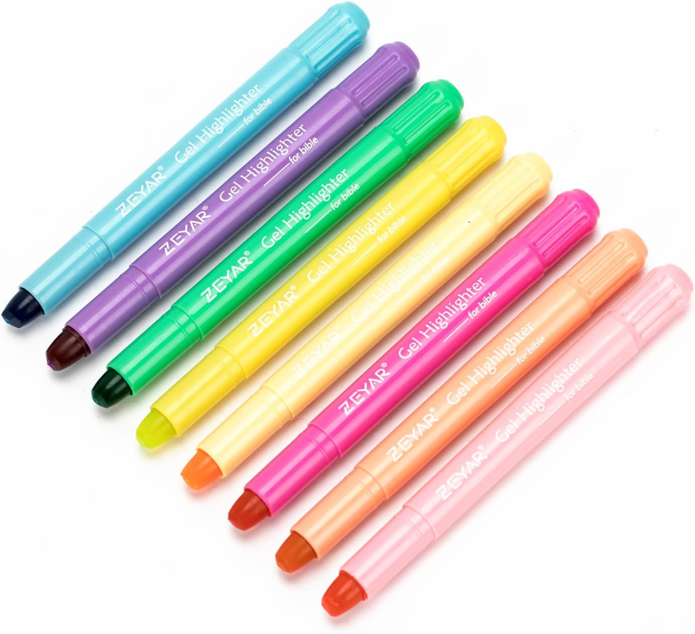 ZEYAR Gel Highlighters, Bible Highlighter Pens, No Bleed