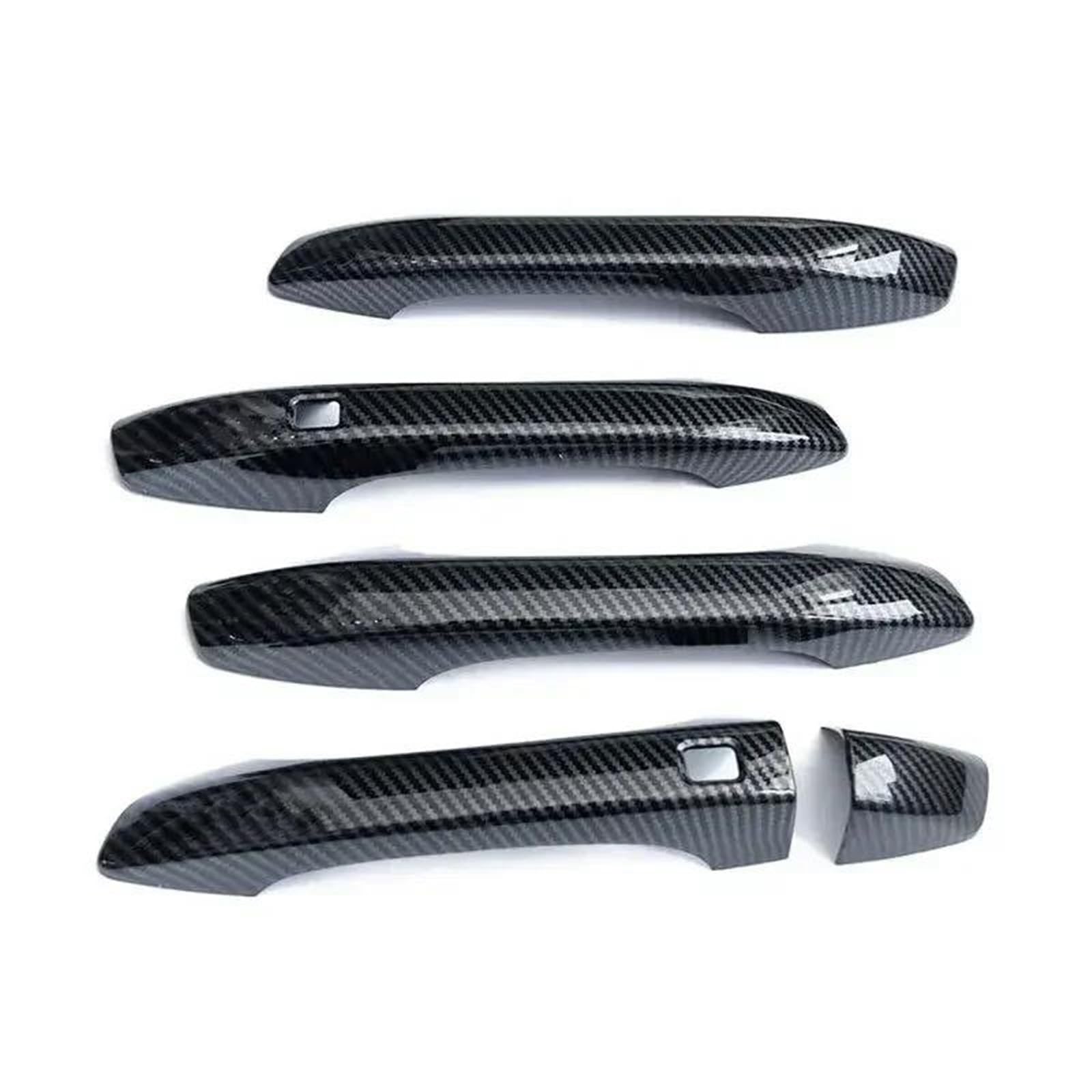 Yytemd Carbon Look Lhd Car Door Handle Cover Moulding Trim Protective Accessories For Kia For Optima K5 2021-2023 Chrome(Carbon Look)