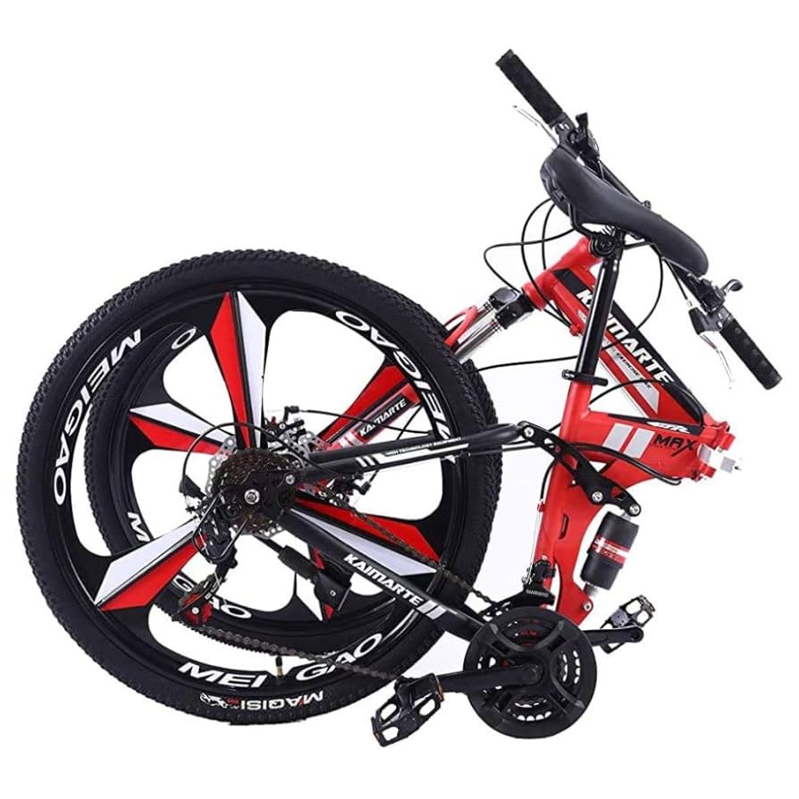 Amazon | マウンテンバイク26インチ折りたたみ、大人の