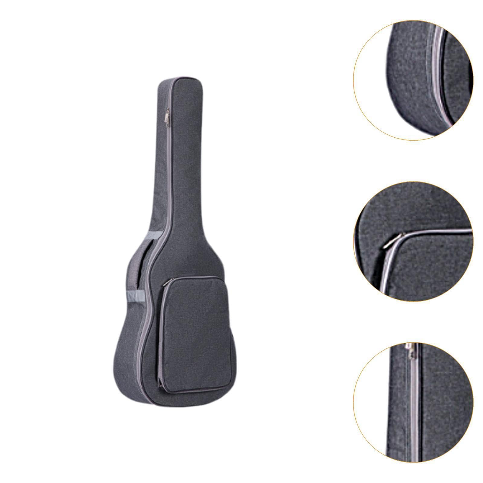 Custodia per chitarra acustica con tela e,grigio,107x45x13cm | resistente con eccezionale portabilità per tutti i giorni. Custodia elettrica da 41 pollici.