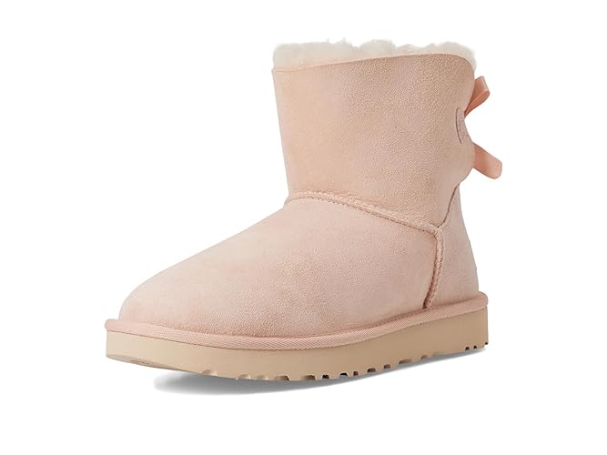 UGG Women's Mini Bailey Bow II Boot - 11 - Beige Blush