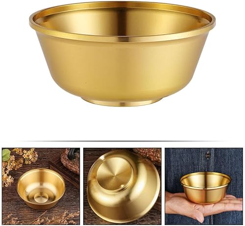 Miniatura 8 de VOSAREA Cuenco de agua de altar Cuenco de oferta Tazón de agua budista tibetano Cuenco de agua Copa de vino Cáliz Taza de altar de meditación