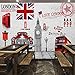 Produktbild Mddjj Benutzerdefinierte Größe Foto 3D London Retro Mural Bar Box Cafe Ktv Hintergrund Wand Tee Restaurant Tapete Wandbild Ziegel Tapete 3D-350X245Cm