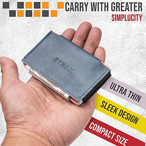 Image of Minimalist Slim Wallet Credit Card Holders - Elastic Small Front Pocket Wallet For Men Women