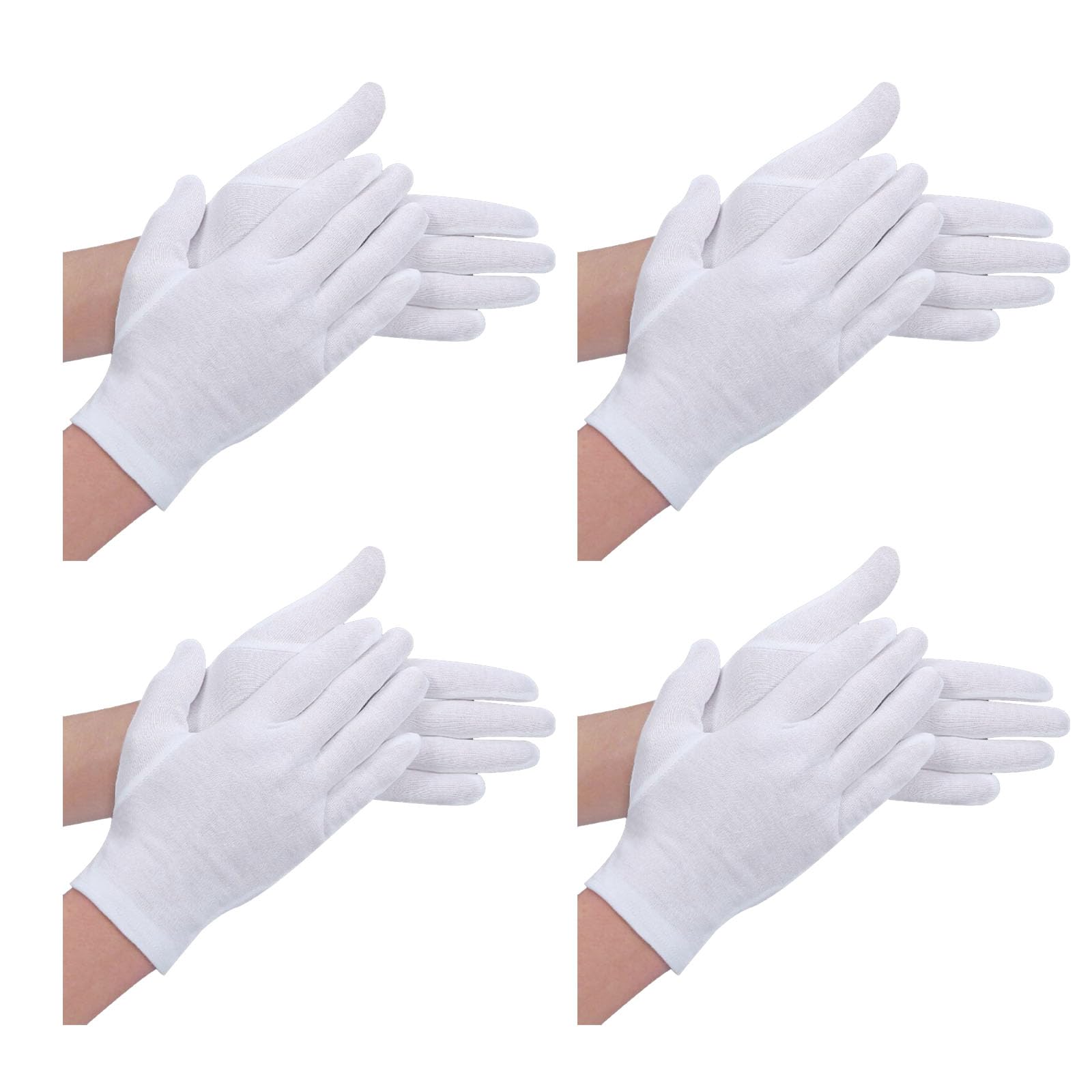 Gants Blancs Enfant En Coton - Gants Costume Défilé - Lavables Machine