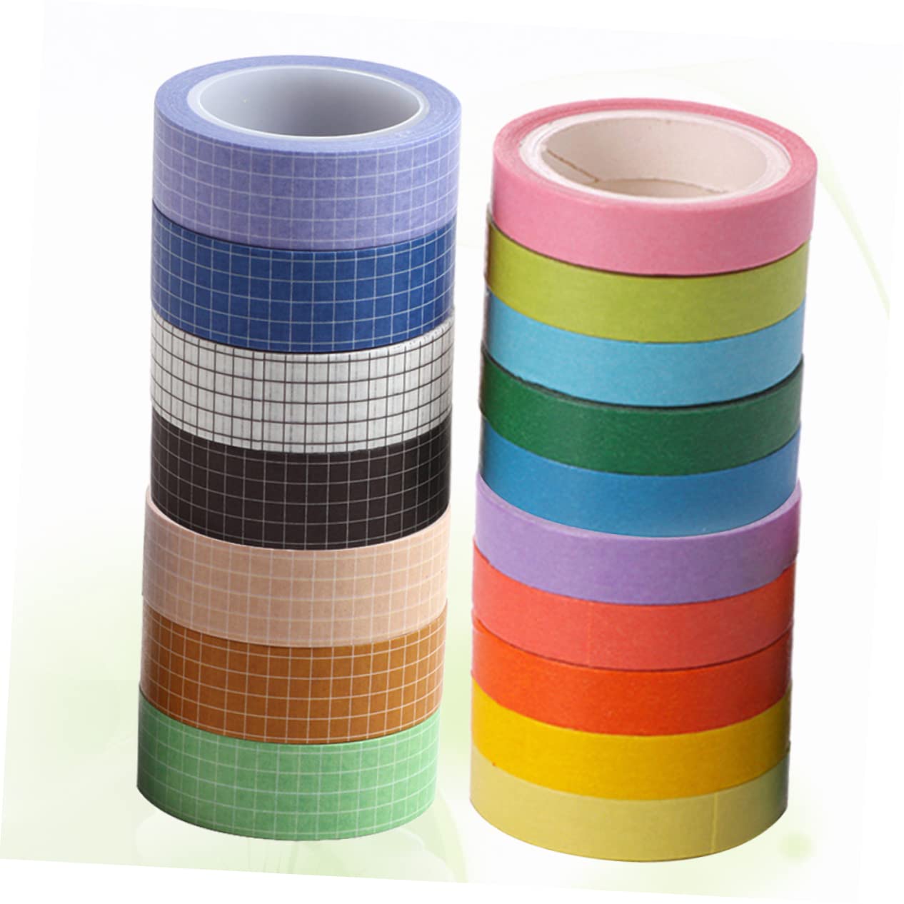 Operitacx 51pezzi Nastro Washi Decorativo Per Scrapbook e Artigianato Con Motivo Griglia Nastro Adesivo Versatile Per Pianificatori e Imballaggi