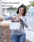 Holii Travel Pill Organizer, 8 Compartments Portable Pill Case, Daily Pill Box to Hold Vitamins, Small Pill Container for Pocket Purse Medicine Organizer(Khaki)