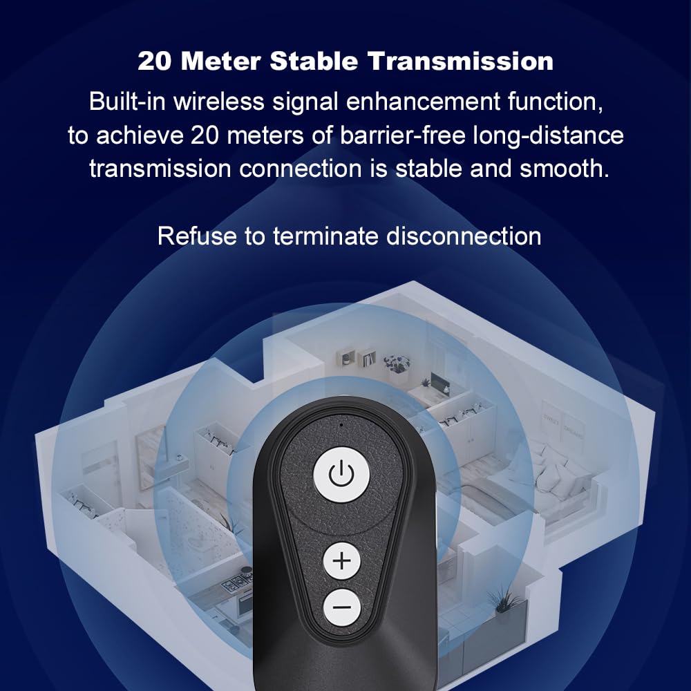 docooler Adattatore audio ad alta fedeltà, potente capacità di connessione a bassa latenza, interfaccia da 3,5 mm USB tipo C, trasmissione stabile a lunga distanza, ampiamente applicabile