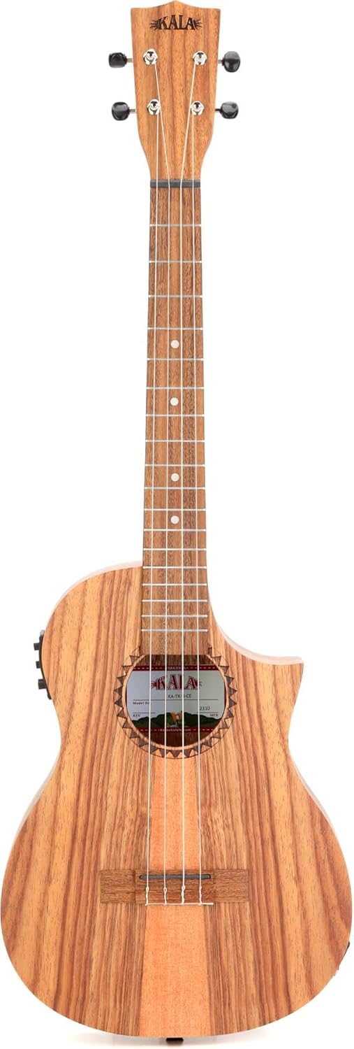 Teak Tri-Top Baritone Ukulele with Cutaway & EQ