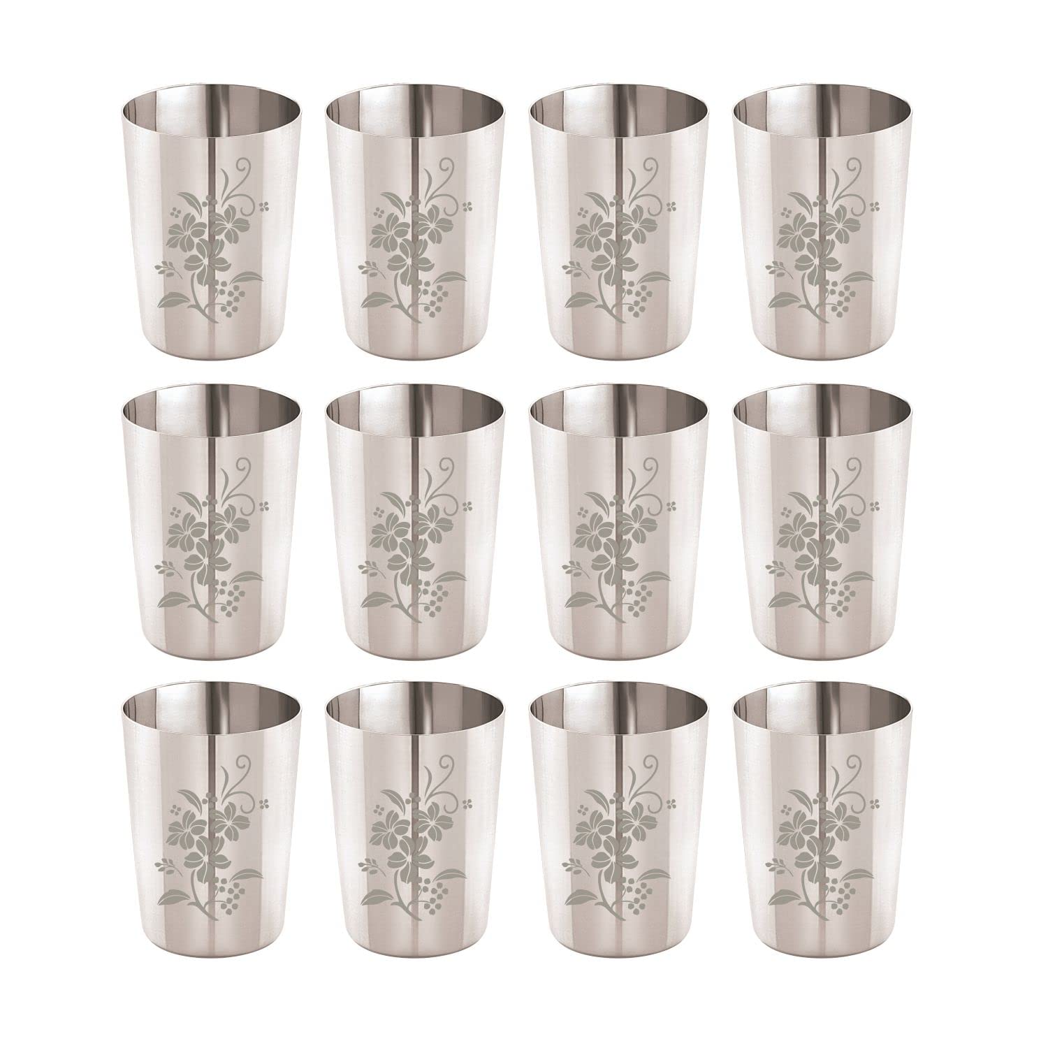 G*G様 ステンレススチール パイプセット セット1221 Buy Neelam Stainless Steel 22 Gauge Glass, Set of 12, 400 ml