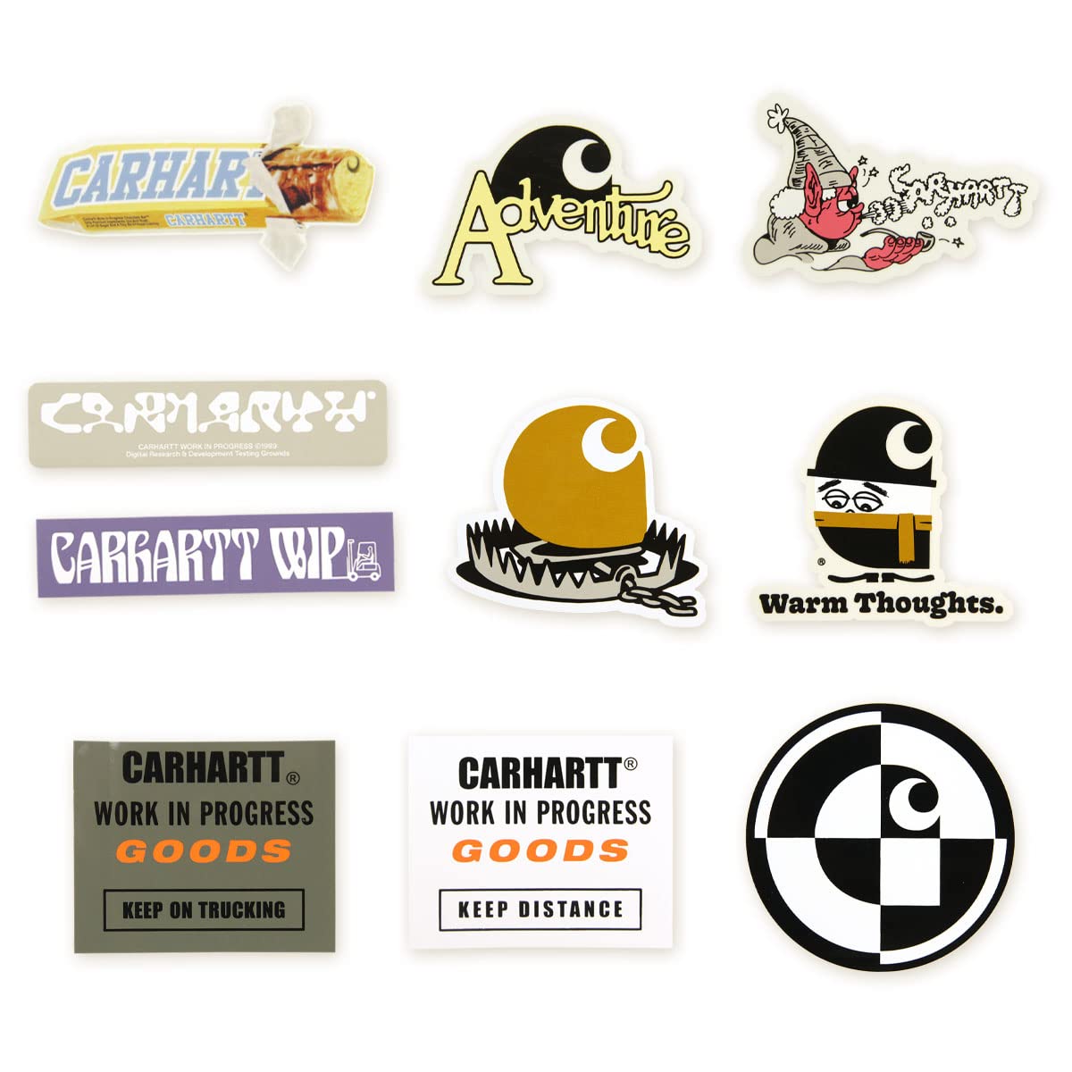 Amazon | [カーハート] ステッカー 正規販売店 WIP 10枚セット STICKER
