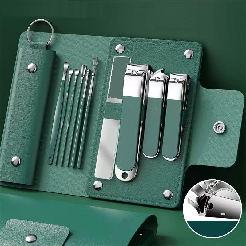 Image of 10-in-1 Manicure Kit - Stainless Steel Nail Clipper Set for Men & Women (10 in 1)