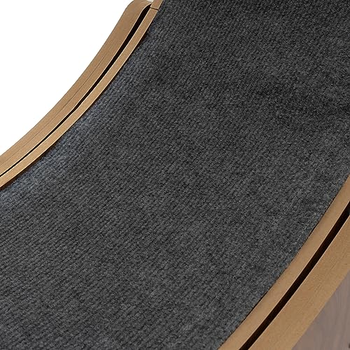 JAYGOVAN Cat Exercise Wheel Treadmill Cat Wheels for Indoor Cats with 34.6in Carpeted Runway Cat Wheel Large Cat/Dogs Running Wheel Exerciser for Cat Toys