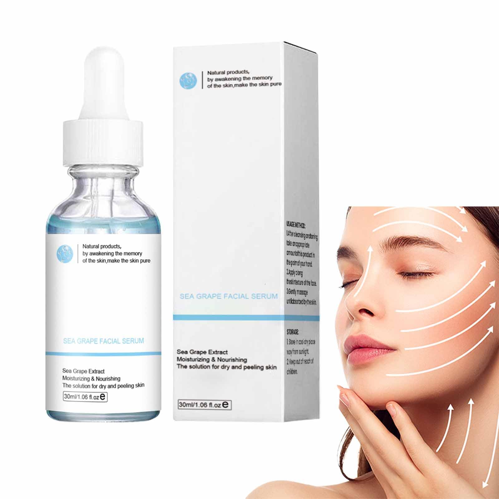 3Pcs Luminea Sea Grape Facial Serum - Facial Serums for Glowing Skin, Sea Grape Facial Moisturizing Essence, Dark Spot Correcting Glow Serum, Discoloration Correcting Serum, for All Skin Type