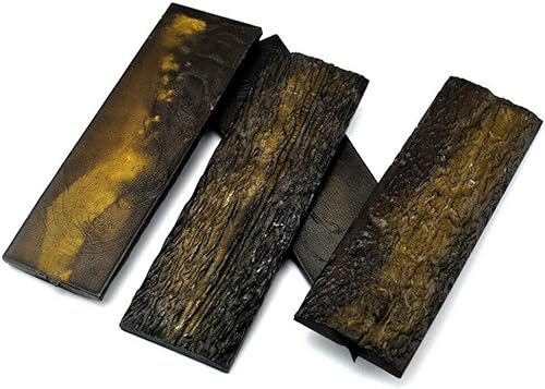 Miniatura 3 de 2 piezas de cornamenta de ciervo mango de cuchillo escalas DIY losas de material POM resina espada fabricación nuevo