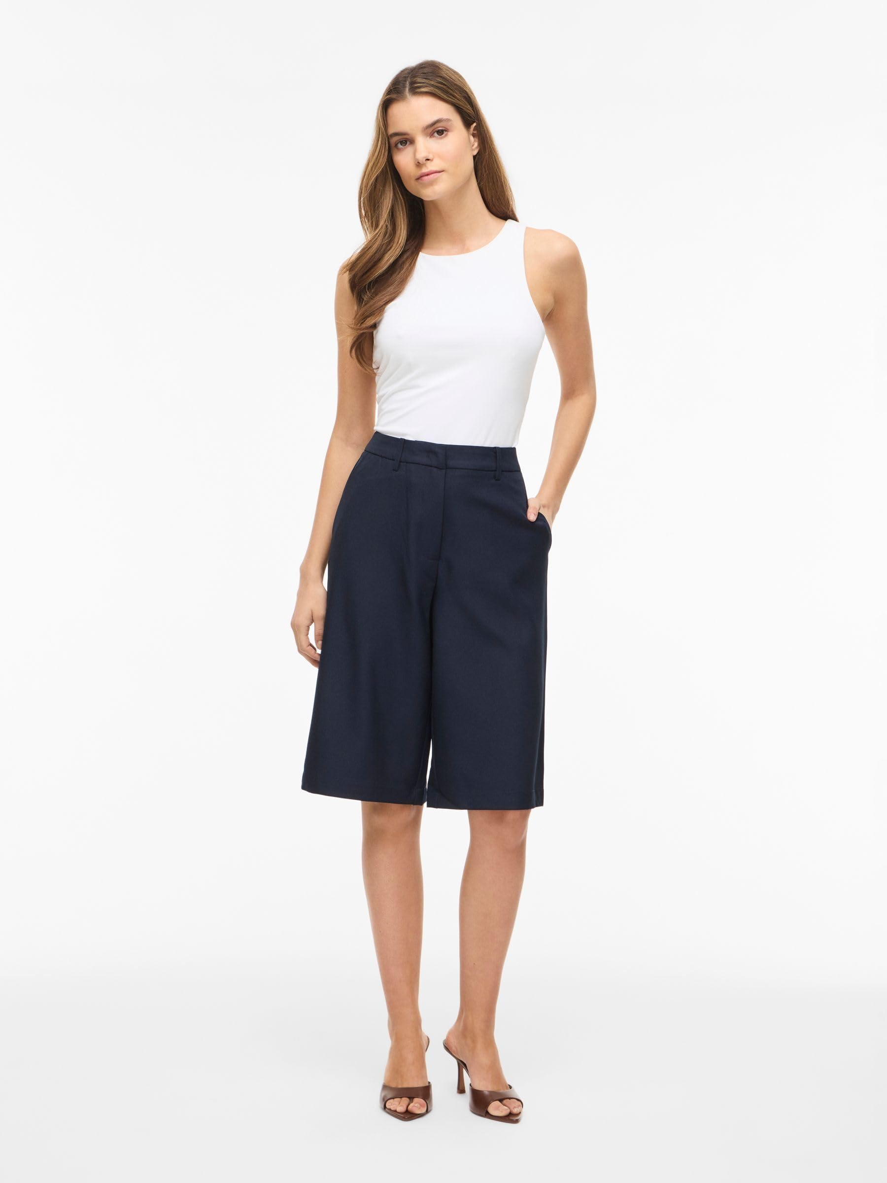 VILA Vicatalina Hw Shorts/BFS - Vicatalina Hw Short/BFS - Smart Casual - Femme
