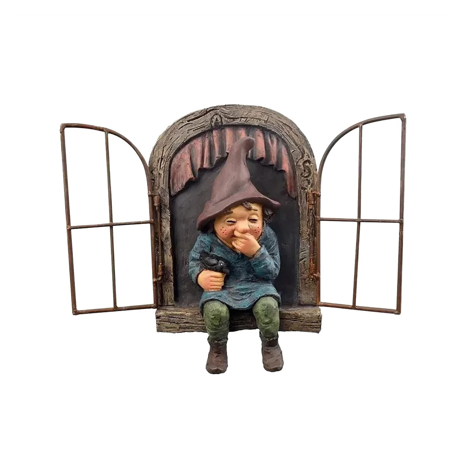 2x Kerst kabouter in schattig design | 12x10x50 |tuinkabouter voor kerst decoratie |decoratieve kabouter kamerdecoratie voor binnen en buiten |dwerg klein