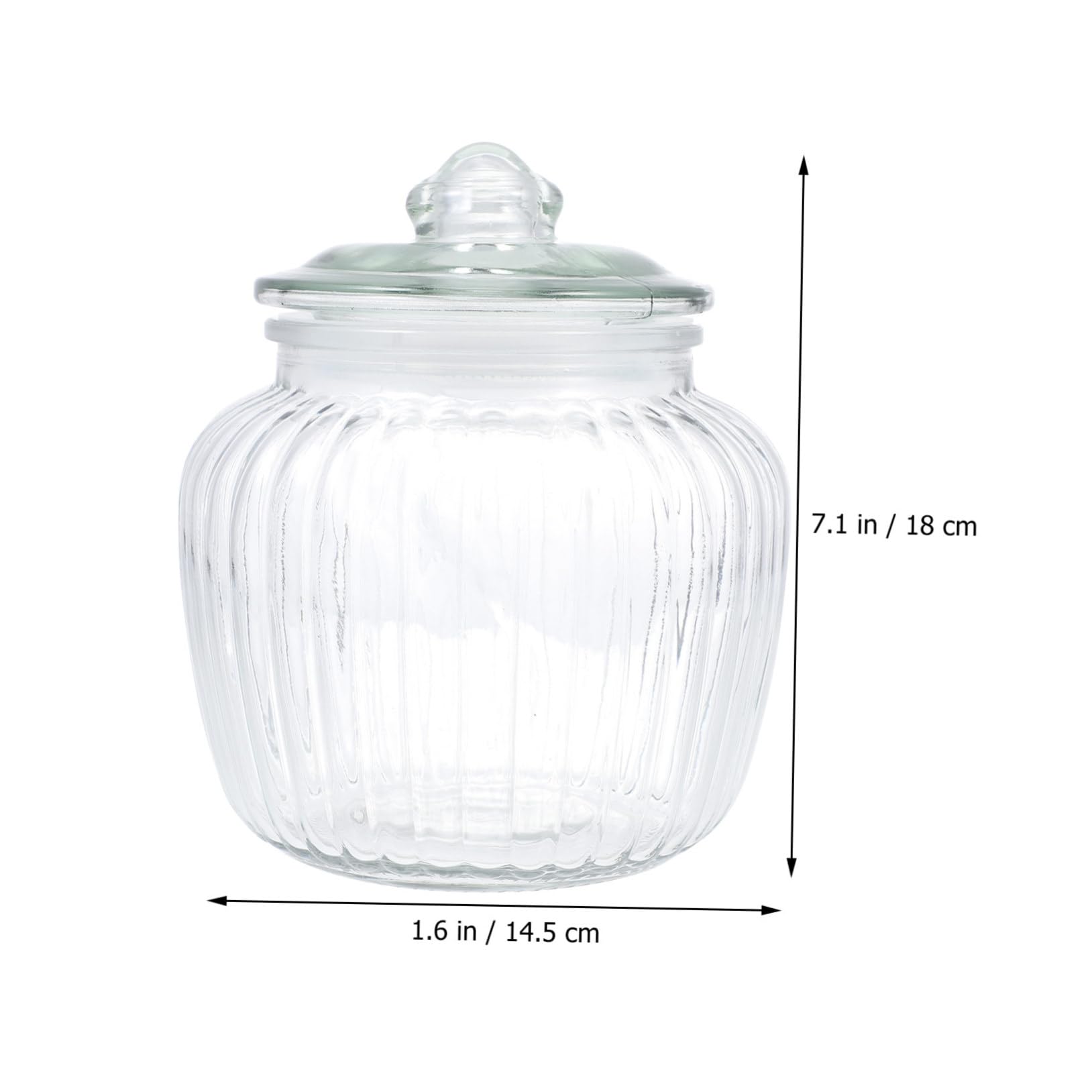 Cabilock Kürbis-Glasbehälter Mit Deckel – 800 Ml, Luftdicht, Für Küche & Deko