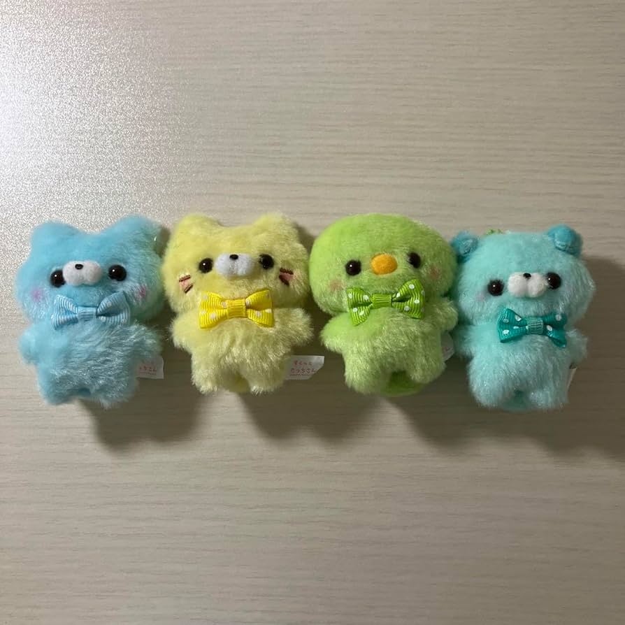 Amazon.co.jp: すくっとたっちさん ねこ とり くま ぬいぐるみ