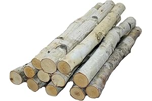 Birch Log Storage Display for Kitchen Bathroom