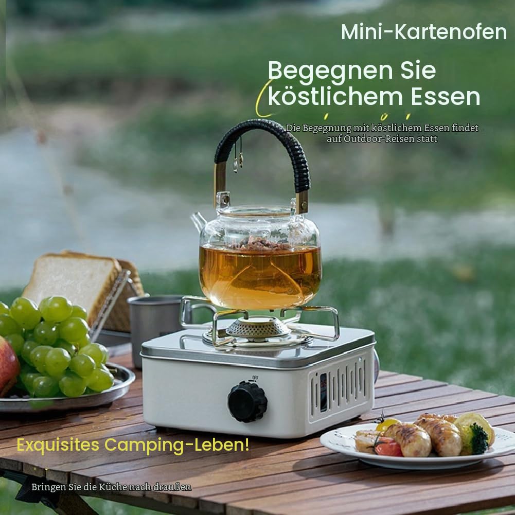 Outdoor Camping Kochen Gasherd Trips Grill Superleichte Reiseutensilien Kochutensilien-Khaki