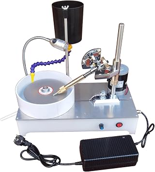 Precision Gemstone Grinding Polishing Angle Machine,Jewelry Polisher,Gem Faceting,Flat Grinder Lapidary,Digital Display,for Wood Carvings,Gold,Crafts,Seals,Glass,Crystal,Agate A1