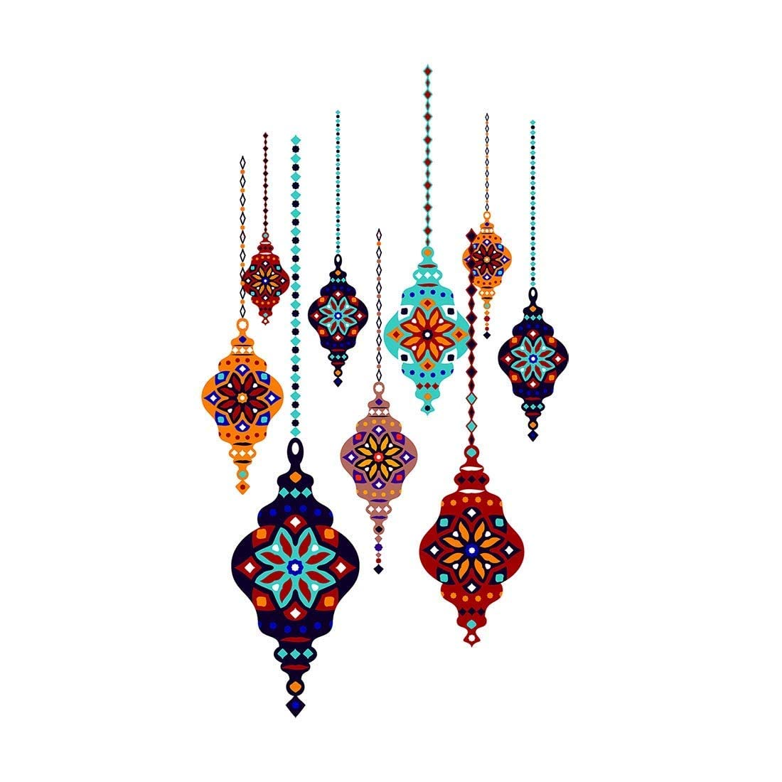 SG Vinyl PVC Diwali Wall Sticker| 90x60 cm| Multicolor (B0CLFCYQ49) Amazon Price History, Amazon Price Tracker