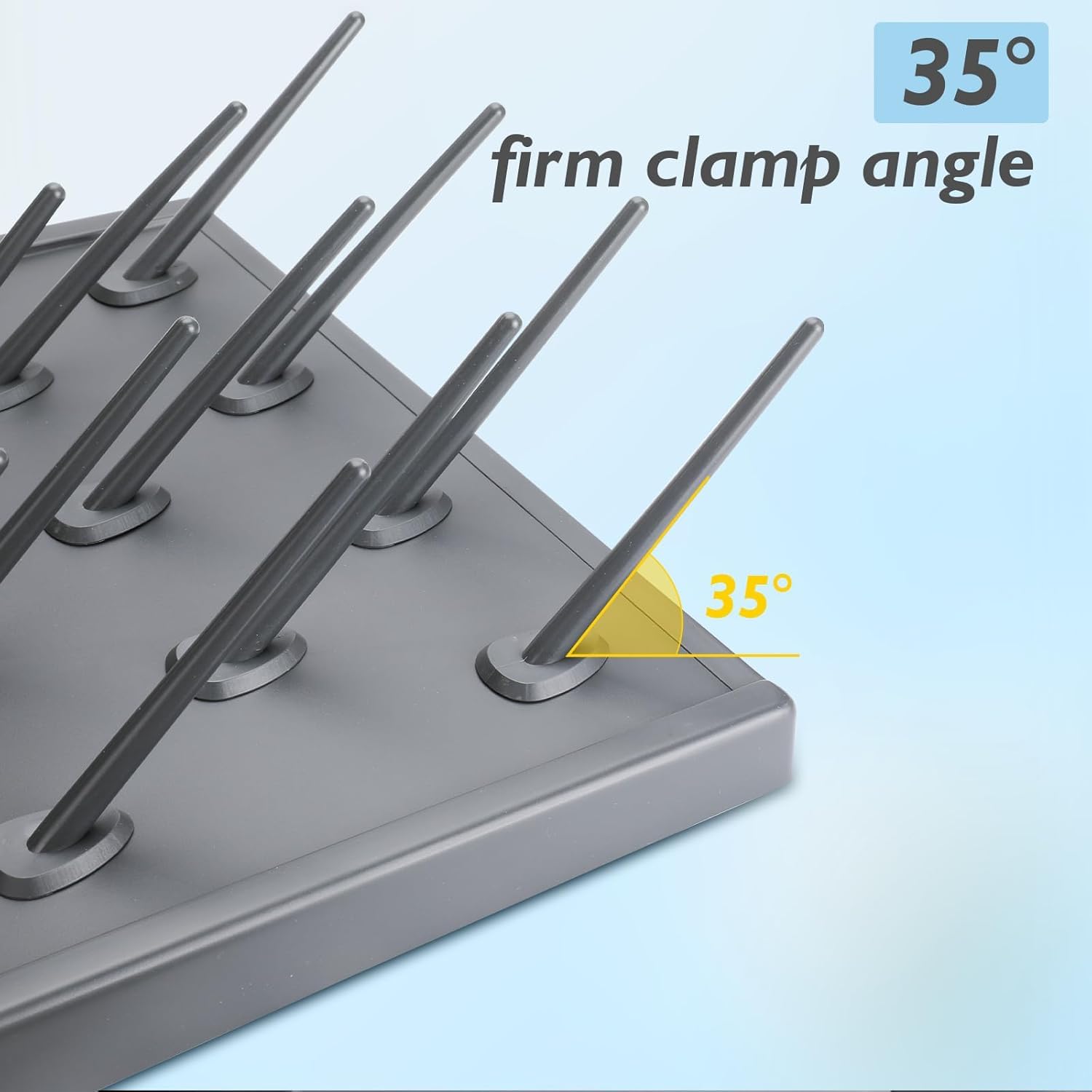 Trockengestell für Laborgeräte, Lochwandtisch für Laborbedarf, Trockengestell mit 27 Haken, Tisch-Trockengestell für Laborbedarf, Reinigungszubehör für Laborgeräte und -Flaschen