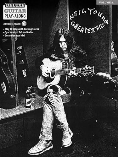 Neil Young: Deluxe Guitar Play Along - Volume 21 | Intermediate Guitar Tab Sheet Music with Interactive Online Audio | Songbook Practice Book for Students, Teachers and Fans
