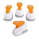 Fiskars Hole Punch Confetti Maker Set (4-Pack) - Stars, Hearts, Circles and Rectangle Shapes - Arts and Crafts Tools