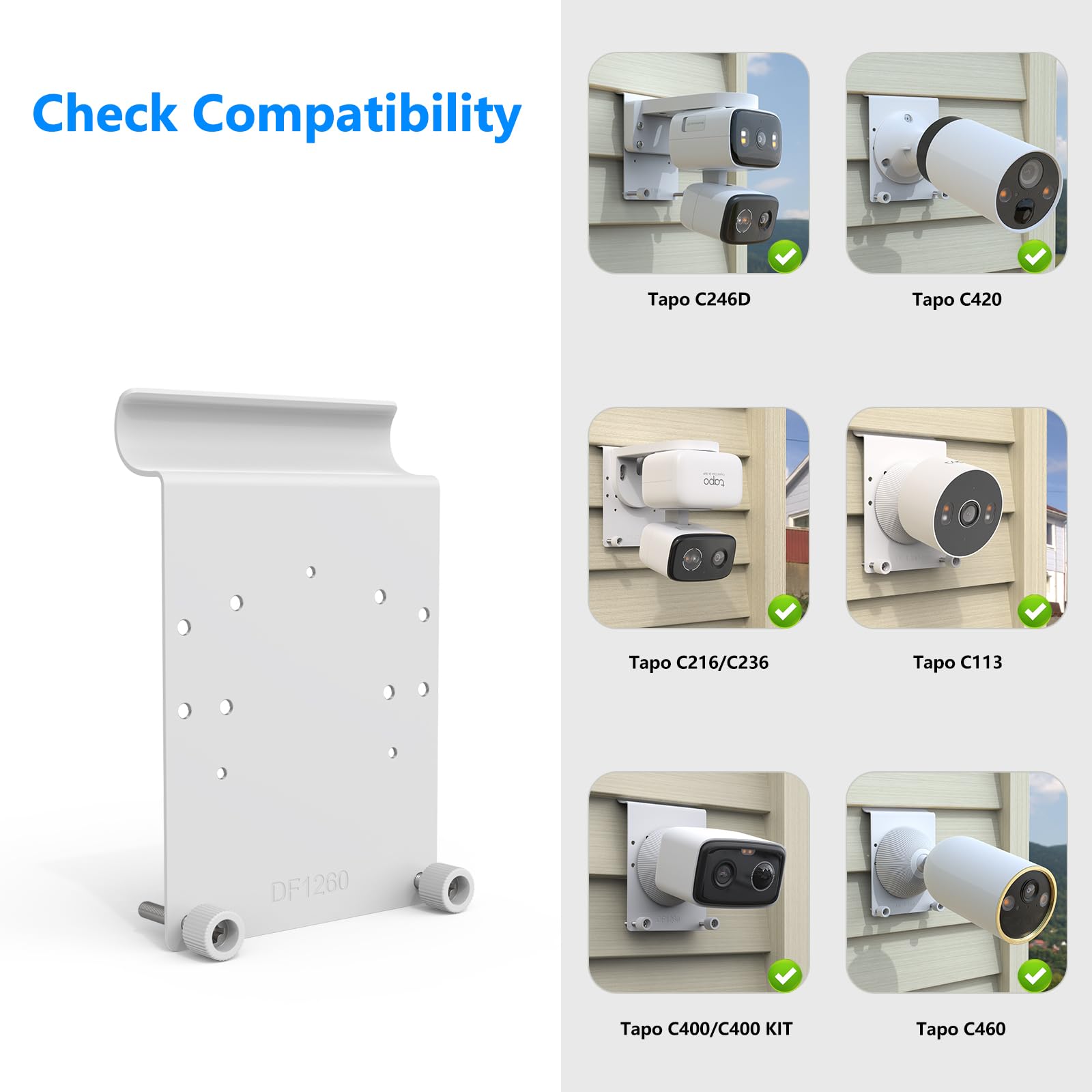 Amazon.com : HOLACA Vinyl Siding Clips Mount for TP-Link Tapo