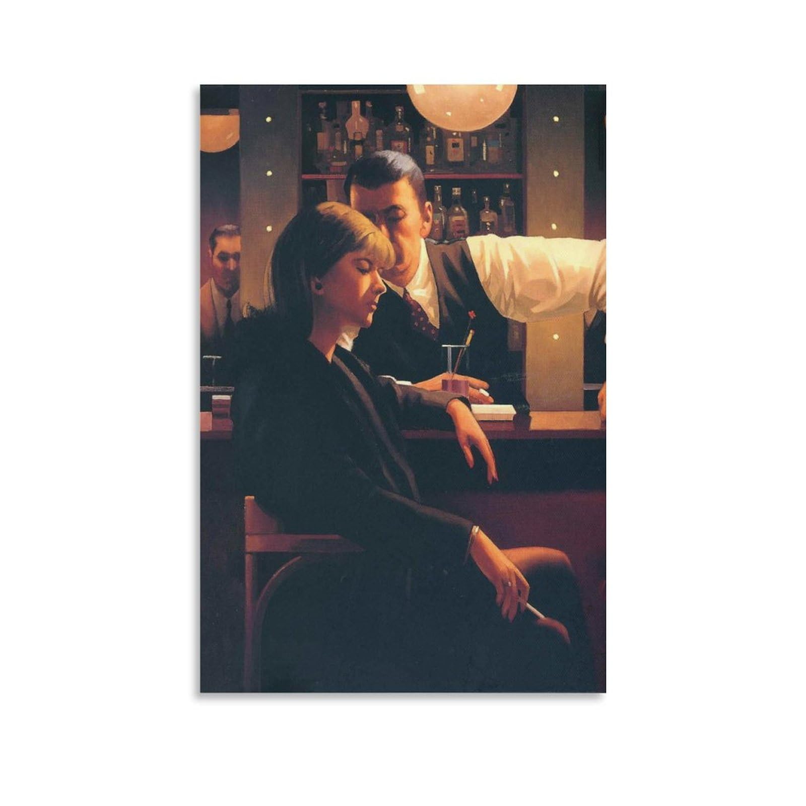 Between Darkness And Dawn by jack_vettriano Wall Art Prints Poster (2) Picture Print Canvas Poster Wall Paint Art Posters Decor Modern Home Artworks 12x18inch(30x45cm)