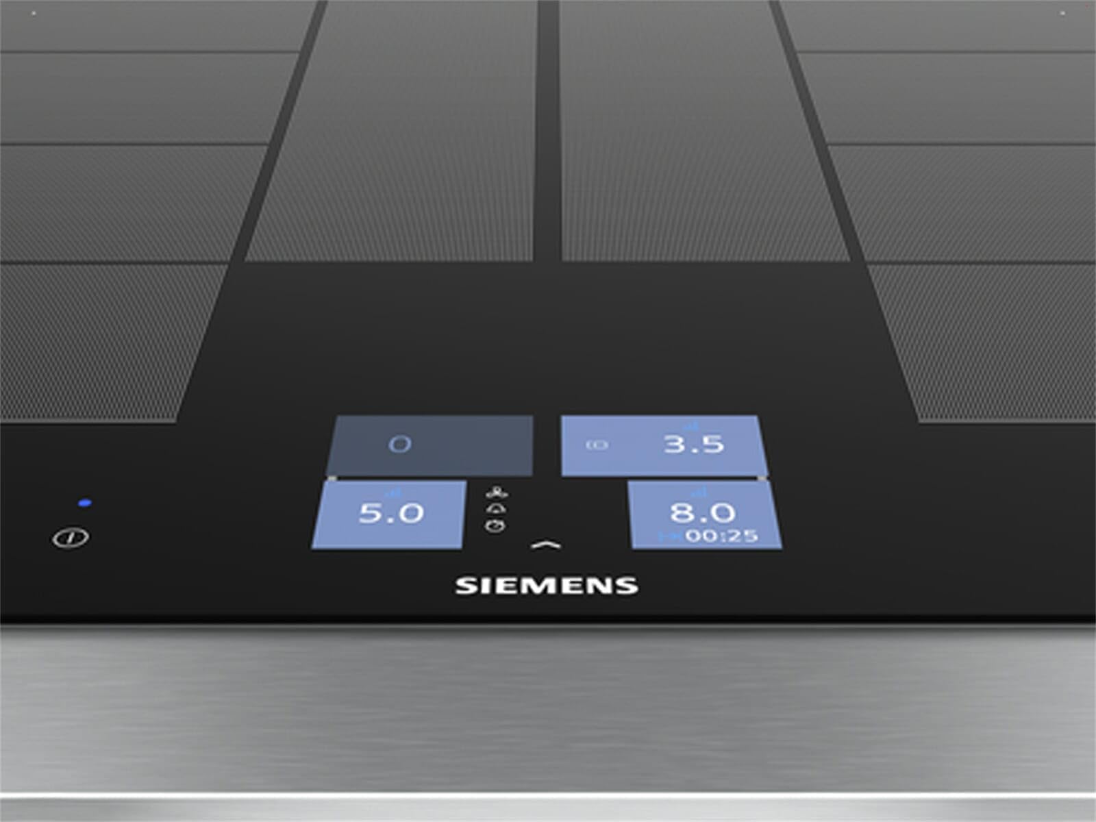 Siemens EX875KYW1E iQ700 płyta kuchenna, Smart Home kompatybilna z Home Connect, varioInduktion Plus, varioMotion, Power-Move Plus
