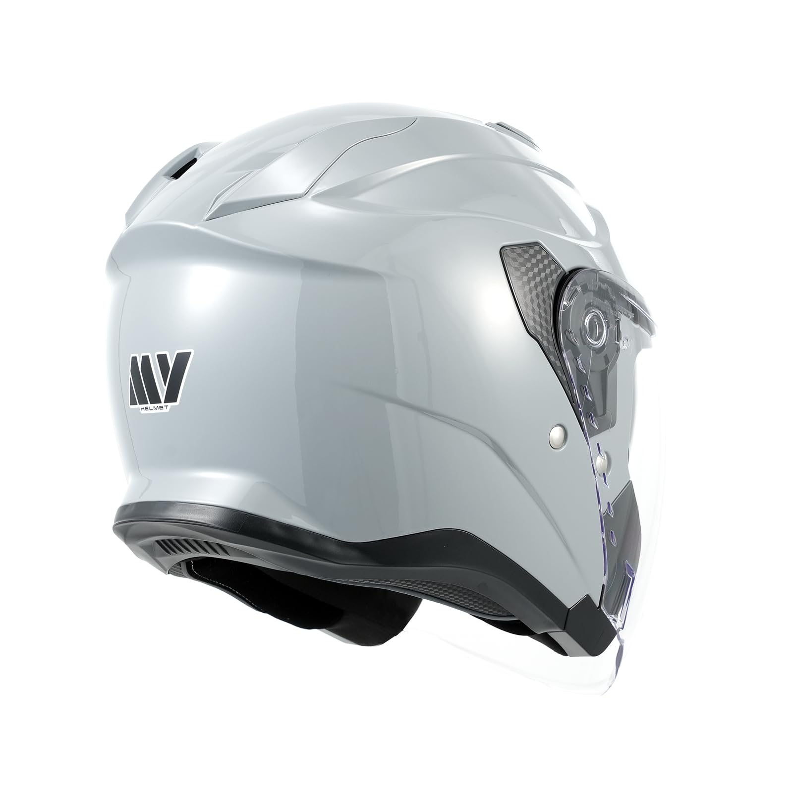 MY Jethelm Rollerhelm mit Sonnenblende,ECE22.06 Zertifizierter,Komfort-Innenfutter Komplett Herausnehmbar,Motorradhelm Mofa Helm für Herren und Damen,Modell MY-835