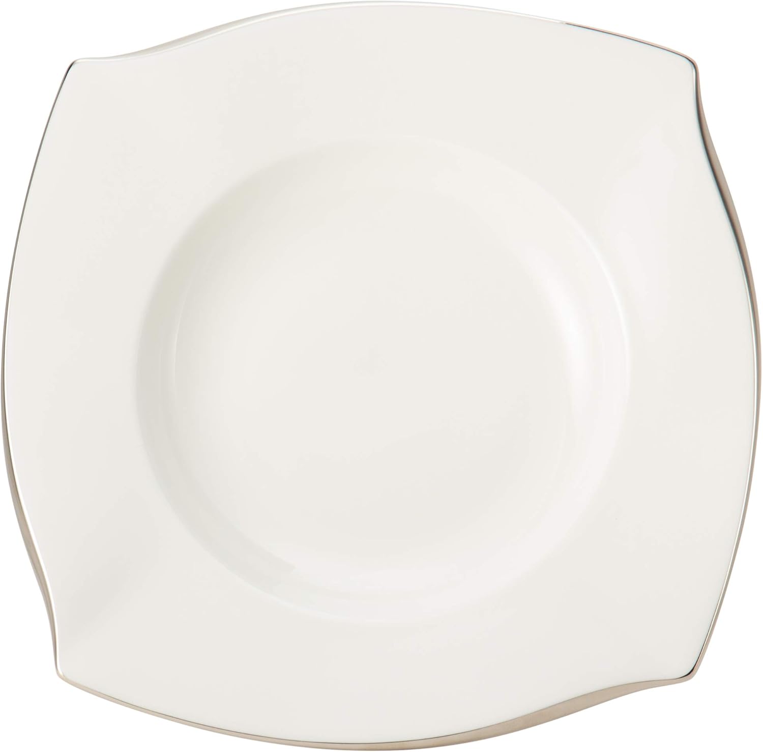 Narumi 50554-5241 Forte Platinum, 9.8 inches (25 cm), Square, Dessert