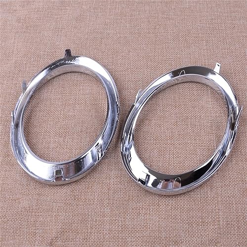 Grille de boîtier de phare antibrouillard Q5 avec garniture chrome 2 psc - 4