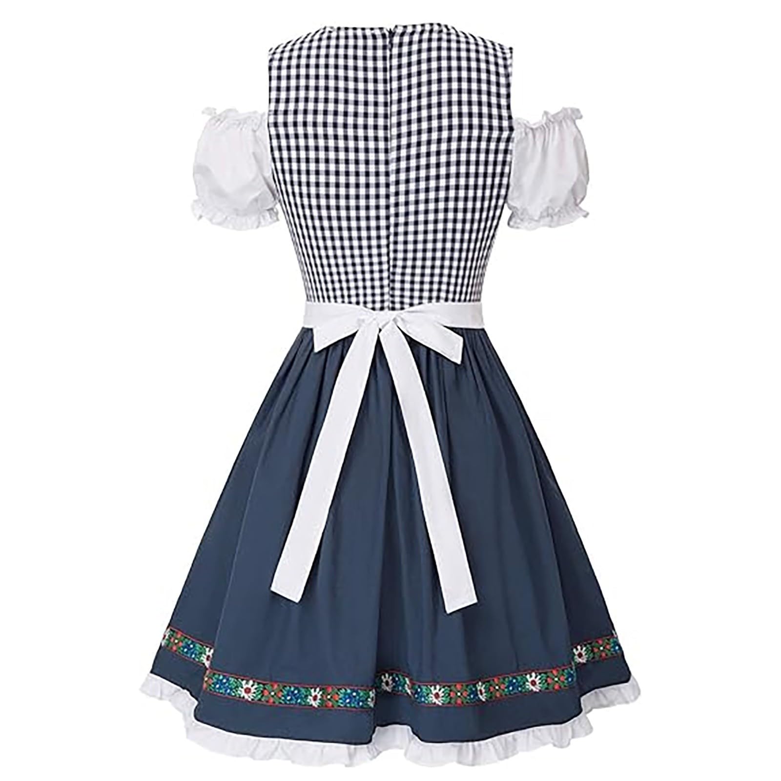 Generisch Neuheiten 2026 Deutsches traditionelles Kleid, Bierjungfrau, Oktoberfest, Partykleidung, Lederhosen, Outfit, klassischer Folk
