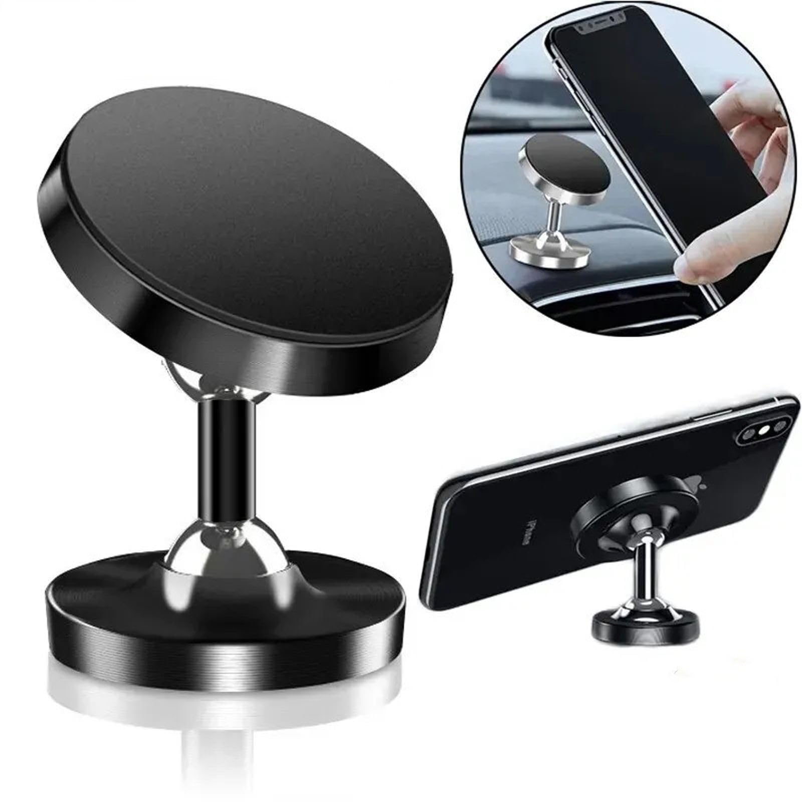 Magnetyczny uchwyt samochodowy na telefon Stojak Uchwyt samochodowy Smartphone Mobilne wsparcie w uchwycie samochodowym, pasuje do iPhone'a Samsung Xiaomi