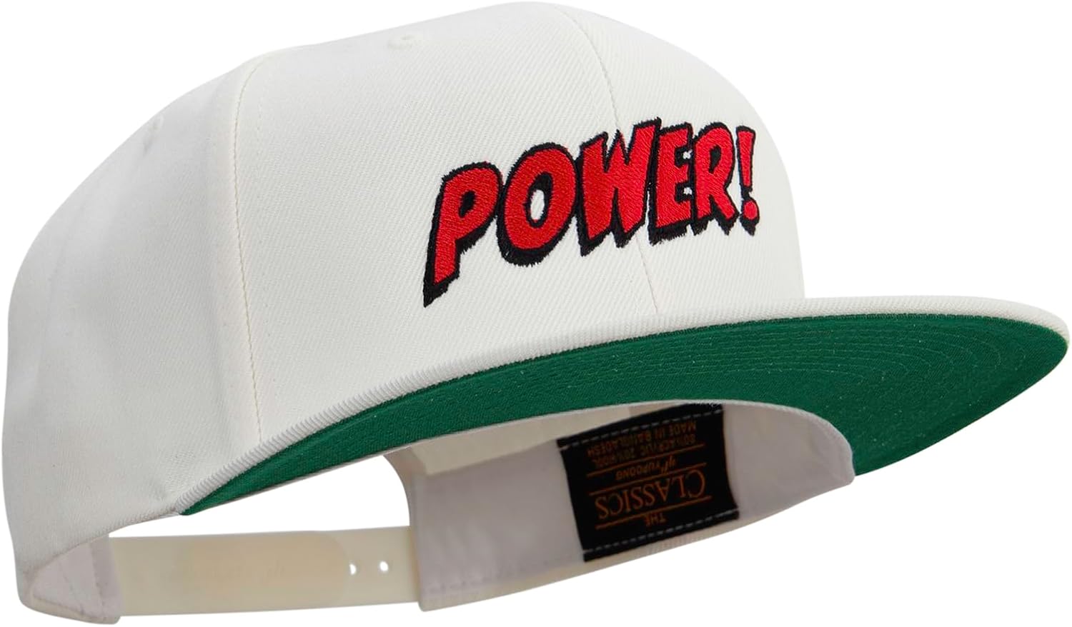 e4Hats.com Power Abstract Cartoon Embroidered Wool Blend Prostyle Snapback
