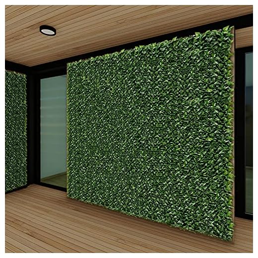 Patio Paradise 6' x 14' Faux Ivy Privacy Fence Screen with Mesh Back-Artificial Leaf Vine Hedge Outdoor Decor-Garden Backyard Decoration Panels Fence Cover