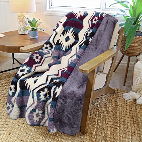 Catalonia Southwest Throw Blanket, Aztec Blanket For Couch Or Room Decor, Reversible Comfy Fluffy Blanket, Gift Blanket, 50X60 Inches #TOP6