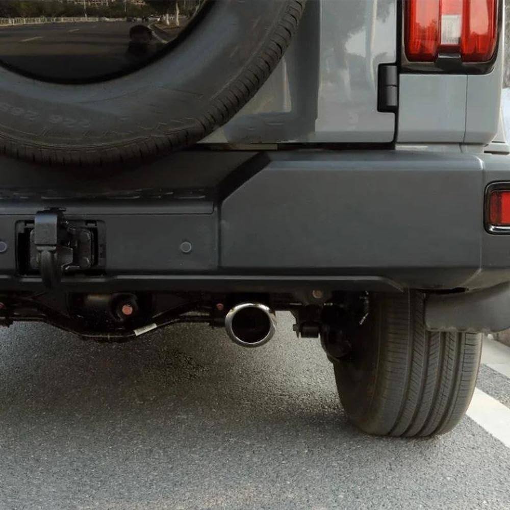 For Great Wall GWM Tank 500 2022 2023 Car Rear Tail Exhaust Muffler Tip Stainless Steel Pipe Trim Accessories Rear End Components(Black)