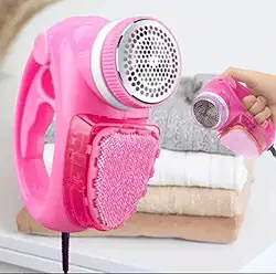 Papa Bolinhas Portátil e Tira Pelos Carregavel Usb Bivolt ROSA