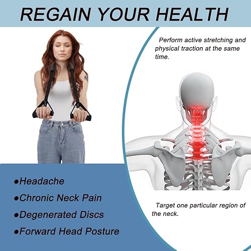 Miniatura 2 de Estirador de cuello, herramienta de descompresión quiropráctica de columna vertebral, dispositivo de tracción cervical para aliviar el dolor de