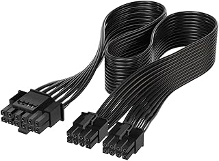 Cabo modular de alimentação CY ATX3.0 PCIe 5.0 12VHPWR para Dual ATX 8 pinos para placa gráfica 3080 3090TI PSU 16 pinos 12 pinos + 4 pinos