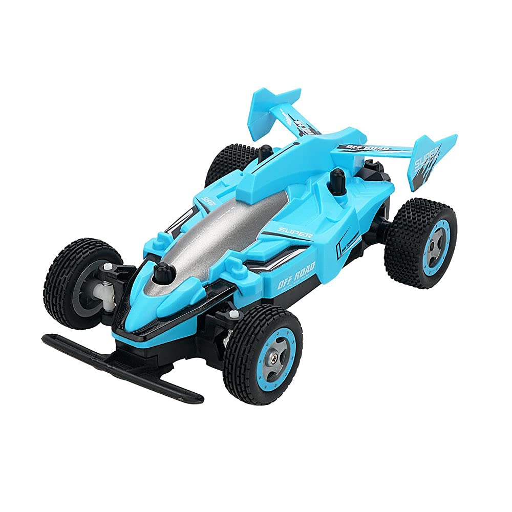 JUNZHEN 1/20 Kart Racing Remote Control Car 4WD Rubber Tires for Various terrains RC Vehicle 2.4G Simulation Modeling RC Truck Boy Child RC Buggy (Color : Blue)