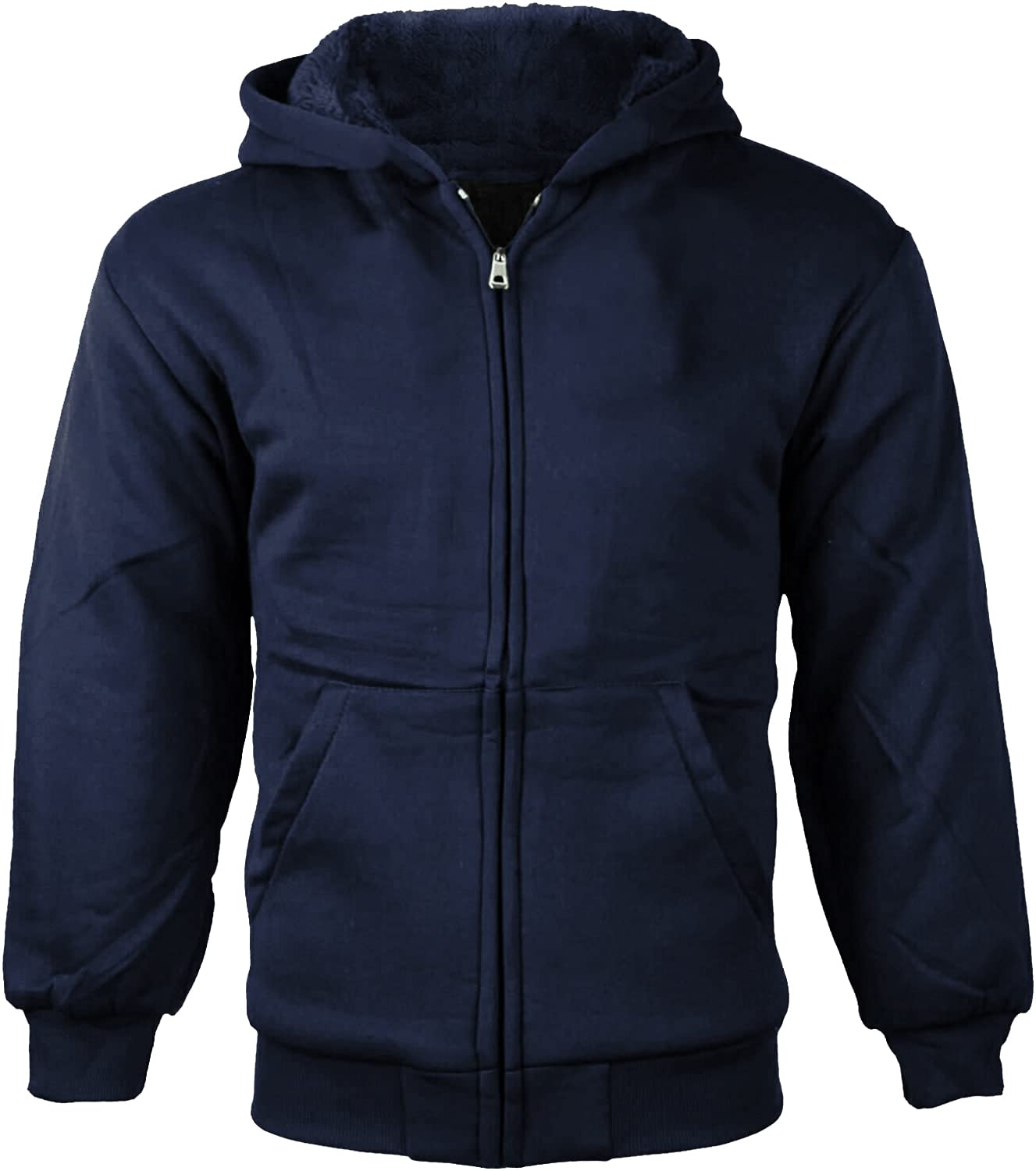 vkwear Boys Kids Athletic Soft Sherpa Lined Fleece Zip Up Hoodie Sweater Jacket vkwear Boys Kids Athletic Soft Sherpa Lined Fleece Zip Up Hoodie Sweater Jacket