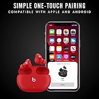 Vista 4 de Beats Studio Buds: Auriculares inalámbricos con cancelación de ruido, color rojo (renovado)