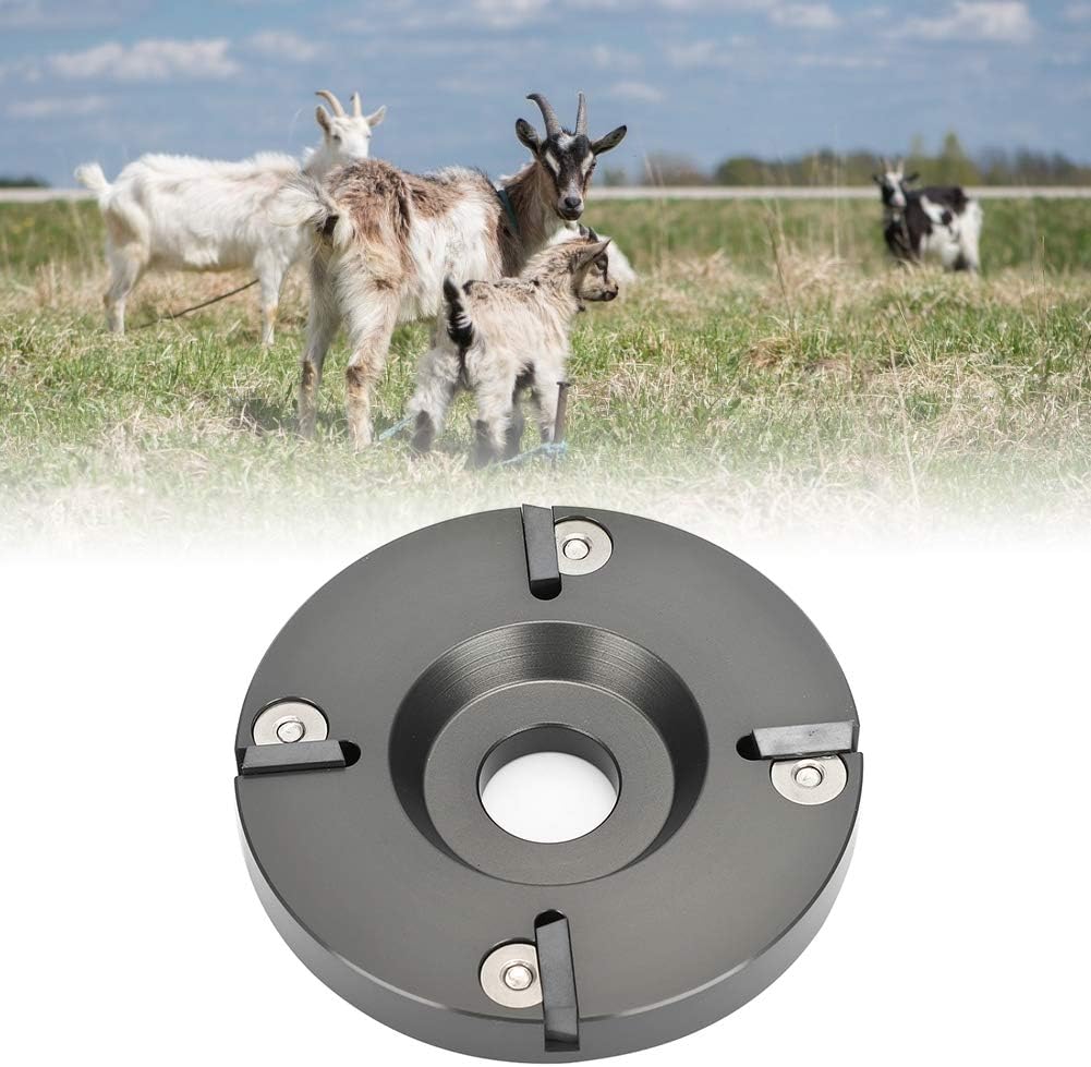 Pssopp Hoof Trimming Tool Livestock Hoof Trimming Disc Plate Tool Livestock Sheep Foot Trimmer Disc Plate for Horses Sheep Cattle Cow(Metal)